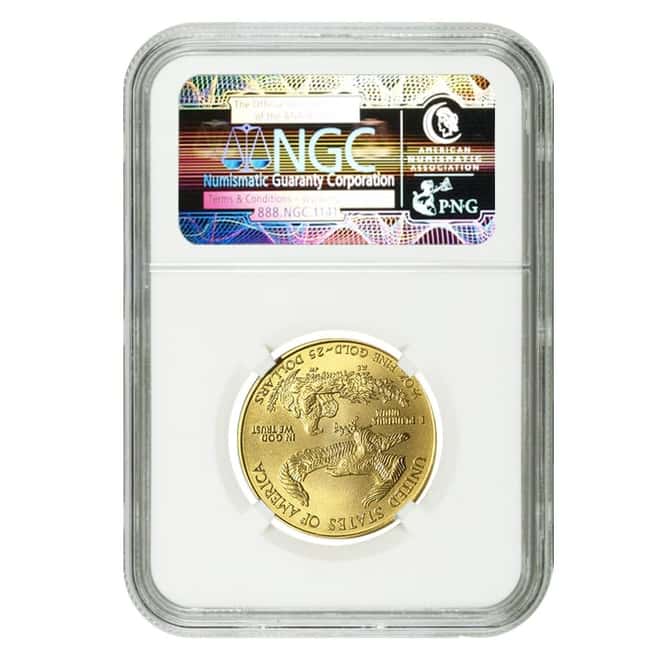 2003 1/2 oz $25 Gold American Eagle NGC MS 70