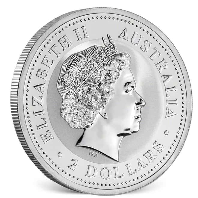 2003 2 oz Silver Lunar Goat BU Australian Perth Mint (Series I)