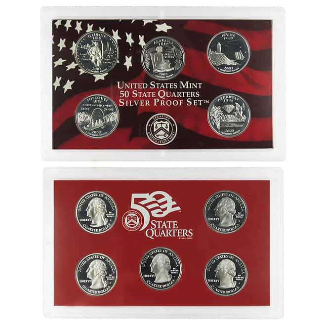 2003-S US Mint Proof Silver Set (w/Box & COA)