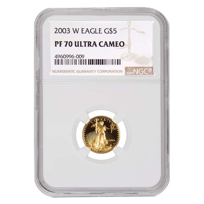 2003 W 1/10 oz $5 Proof Gold American Eagle NGC PF 70 UCAM