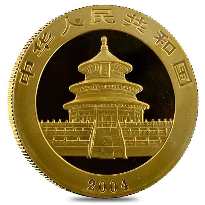 2004 1 oz Chinese Gold Panda 500 Yuan BU (Sealed)