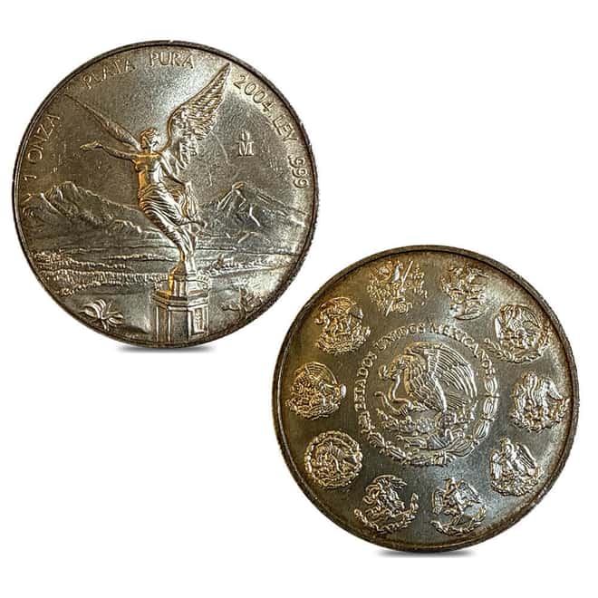 2004 1 oz Mexican Libertad Silver Coin Scruffy