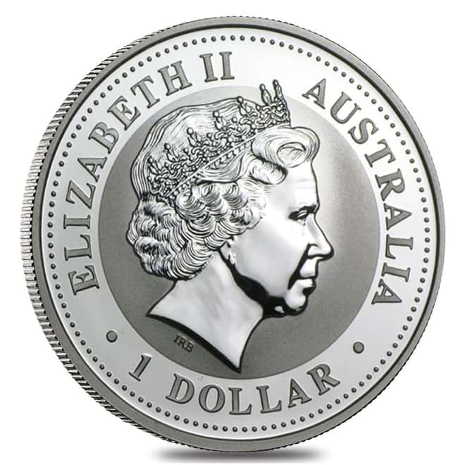 2004 1 oz Silver Australian Kookaburra Perth Mint .999 Fine BU In Cap