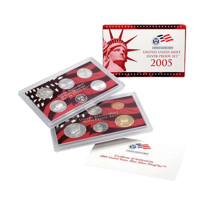 2005-S US Mint Proof Silver Set (w/Box & COA)