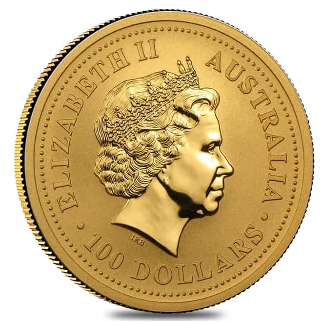 2005 1 oz Gold Lunar Year of The Rooster BU Australia Perth Mint (Series I)