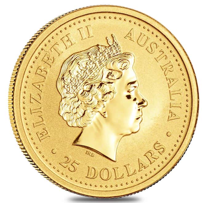 2005 1/4 oz Gold Lunar Rooster BU Australian Perth Mint