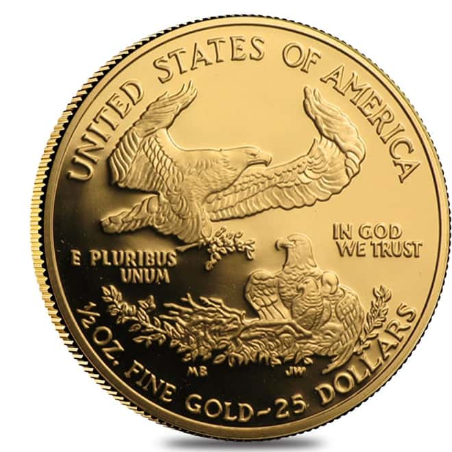 2005 W 1/2 oz $25 Proof Gold American Eagle (w/Box & COA)