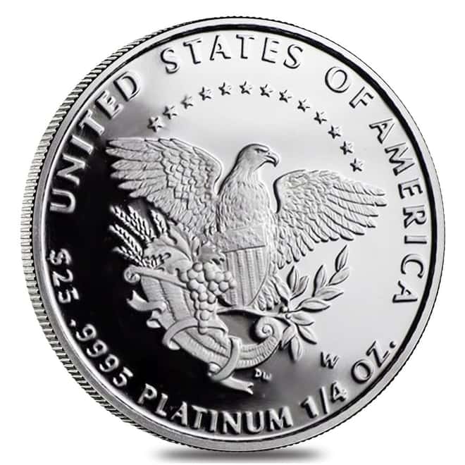 2005 W 1/4 oz $25 Platinum American Eagle Proof Coin (w/Box & COA)