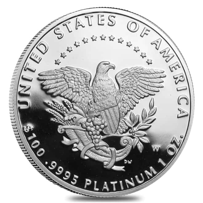 2005 W 1 oz $100 Platinum American Eagle Proof Coin (w/Box & COA)