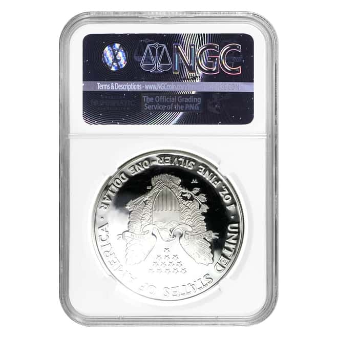 2006-W 1 oz Proof Silver American Eagle NGC PF 70 UCAM (Edmund C. Moy Signature)