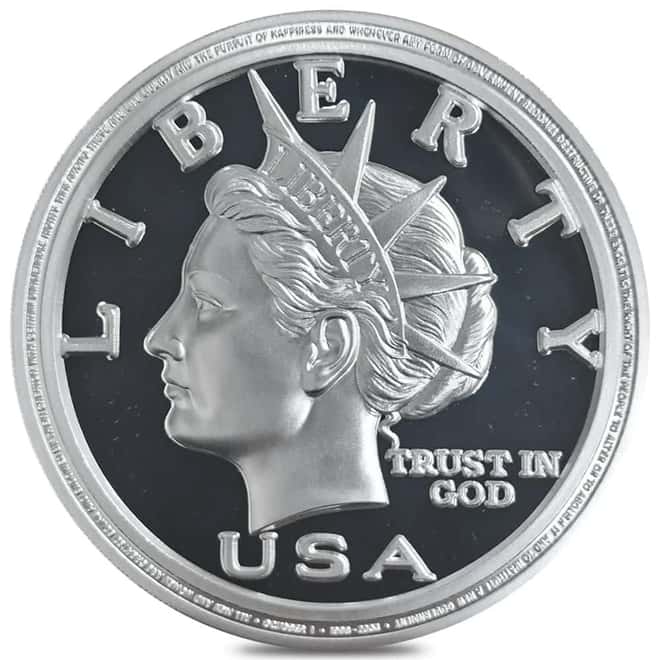 2006 5 oz NORFED Liberty Dollar Silver Round .999 Fine