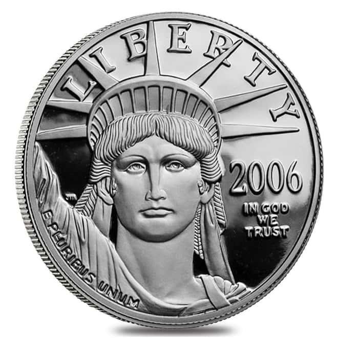 2006 W 1 oz $100 Platinum American Eagle Proof Coin (w/Box & COA)