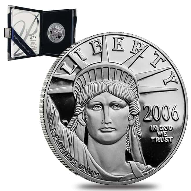2006 W 1 oz $100 Platinum American Eagle Proof Coin (w/Box & COA)