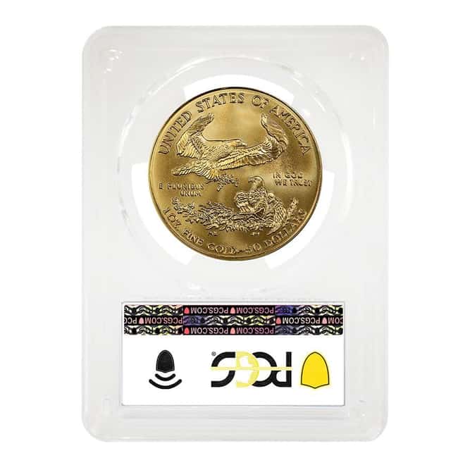 2006-W 1 oz $50 Burnished Gold American Eagle PCGS SP 70
