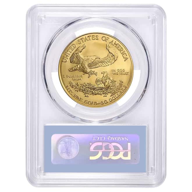 2007-W 1 oz $50 Burnished Gold American Eagle PCGS MS 70