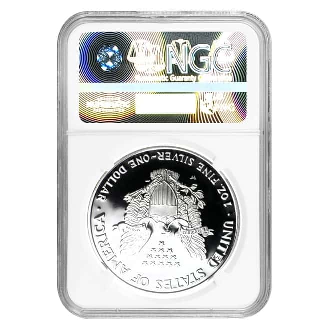 2007-W 1 oz Proof Silver American Eagle NGC PF 70 UCAM (Edmund C. Moy Signature)