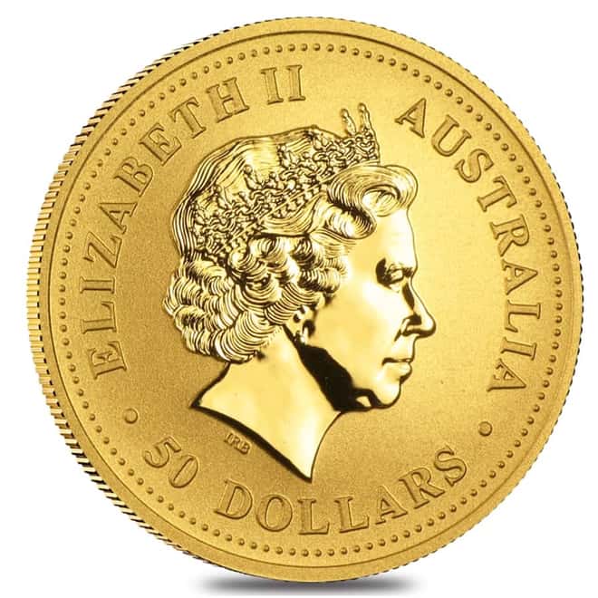 2007 1/2 oz Gold Lunar Year of the Pig Bu Australia Perth Mint In Cap (Series I)