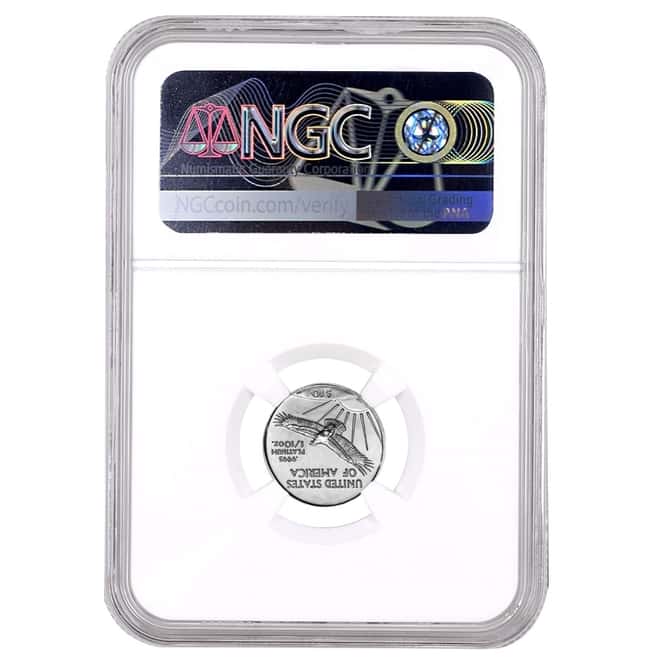 2007 1/10 oz $10 Platinum American Eagle NGC MS 70 Early Releases