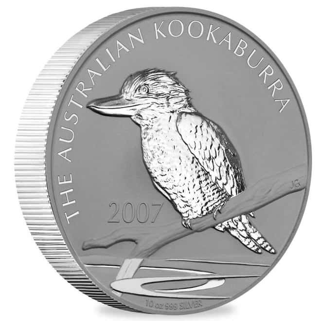 2007 10 oz Silver Australian Kookaburra Perth Mint BU