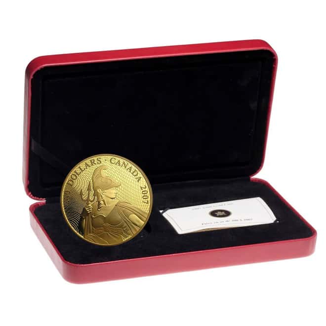 2007 Canada 1923 Shinplaster $300 Proof Gold Coin