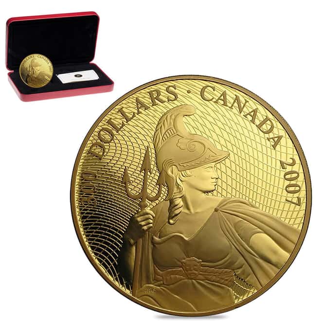 2007 Canada 1923 Shinplaster $300 Proof Gold Coin