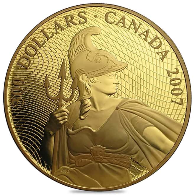 2007 Canada 1923 Shinplaster $300 Proof Gold Coin