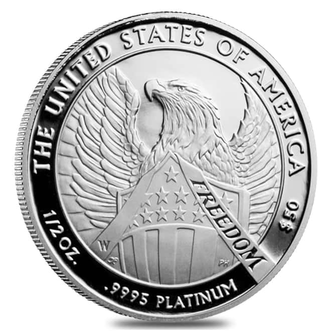 2007 W 1/2 oz $50 Platinum American Eagle Proof Coin (w/Box & COA)