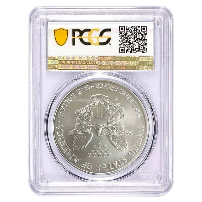 2008-W 1 oz Burnished Silver American Eagle PCGS SP 69