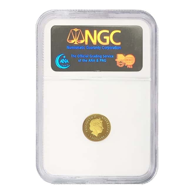 2008 1/25 oz Gold Dolphin Discover Australia Perth Mint Coin NGC PF 70 UCAM