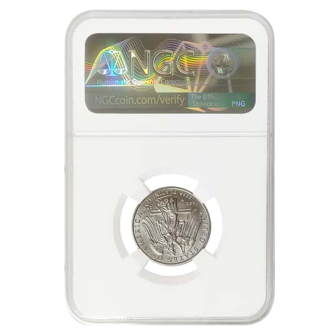 2008 W 1/4 oz $25 Burnished Platinum American Eagle NGC MS 69