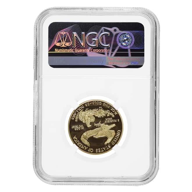 2008 W 1/2 oz $25 Proof Gold American Eagle NGC PF 70 UCAM (Rhett Jeppson Sign)
