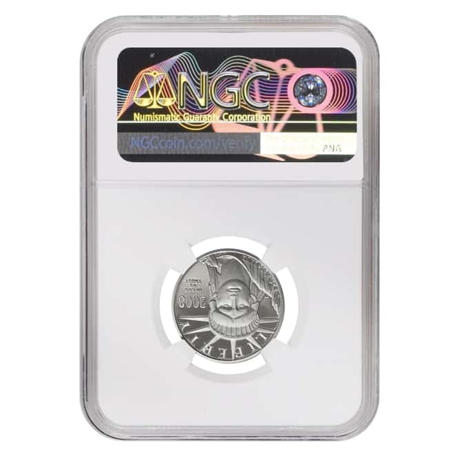 2008 W 1/4 oz $25 Platinum American Eagle Proof Coin NGC PF 69 UCAM (Rev Struck Thru)