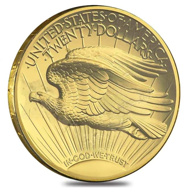 2009 1 oz $20 Ultra High Relief Saint-Gaudens Gold Double Eagle Coin (Scruffy)