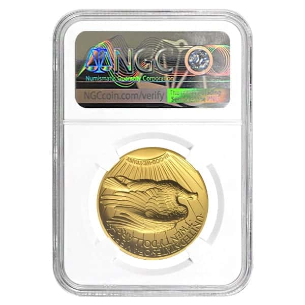 2009 1 oz $20 Ultra High Relief Saint-Gaudens Gold Double Eagle NGC MS 69
