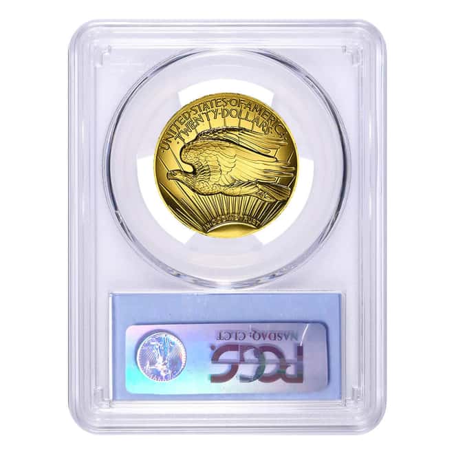 2009 1 oz $20 Ultra High Relief Saint-Gaudens Gold Double Eagle PCGS MS 70