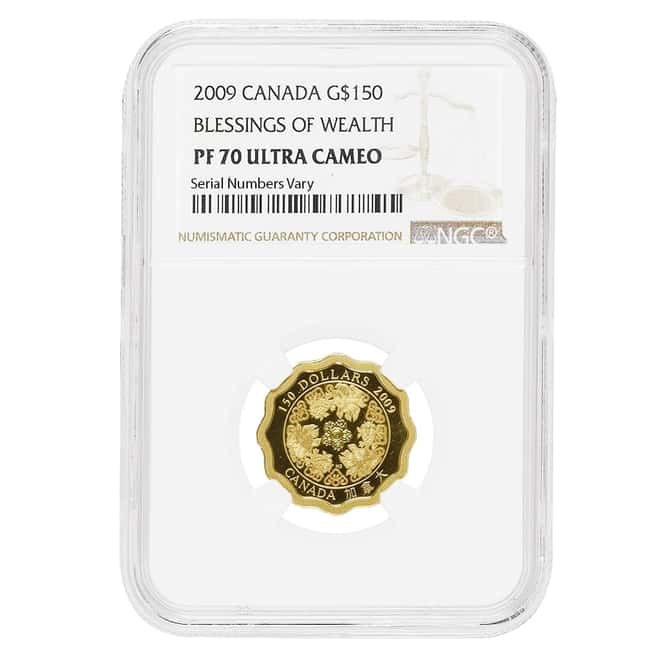 2009 Canada 1/3 oz Gold Blessings of Wealth Coin NGC PF 70 UCAM
