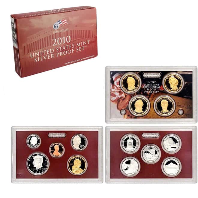 2010-S US Mint Proof Silver Set (w/Box & COA)