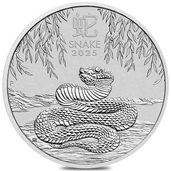 2025 10 Kilo Silver Lunar Snake BU Australian Perth Mint