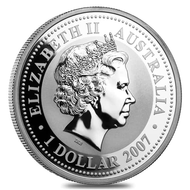 2010 1 oz Silver Lunar Year of The Tiger BU Australian Perth Mint (Series I)