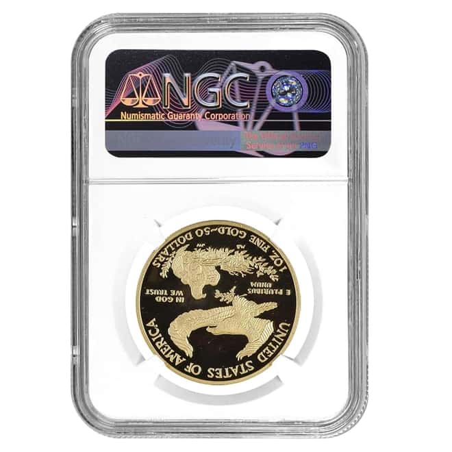 2010 W 1 oz $50 Proof Gold American Eagle NGC PF 70 UCAM (Rhett Jeppson Sign)