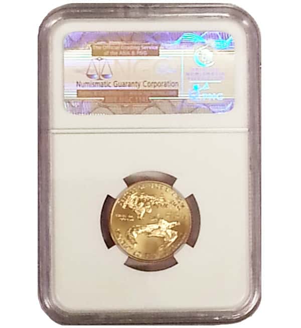 2011 1/4 oz $10 Gold American Eagle NGC MS 70 (Eagle 25th Anniversary-Early Releases)