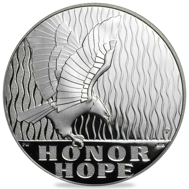 2011-P 9/11 National Proof Silver Medal (w/Box & COA)