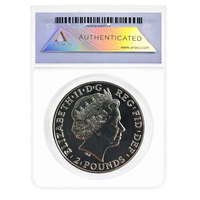 2011 Great Britain 1 oz Silver Britannia Coin .958 Fine ANACS MS 70