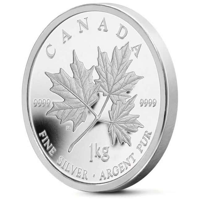 2011 1 Kilo Canadian Proof Silver Maple Leaf $250 Coin