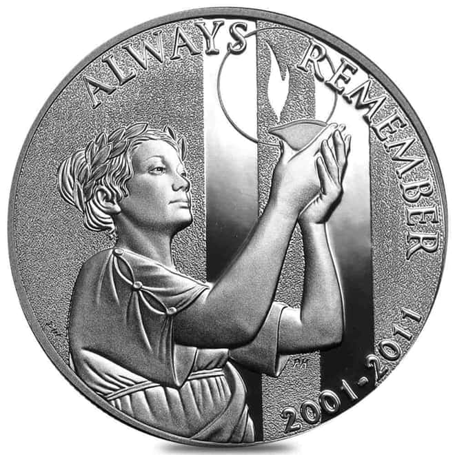 2011 1 oz 9/11 Proof Silver National Medal (Random Mint Mark)