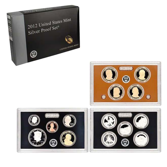 2012-S US Mint Proof Silver Set (w/Box & COA)
