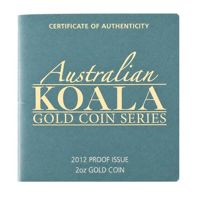 2012 2 oz Proof Gold Australian Koala High Relief Perth Mint NGC PF 70 UCAM