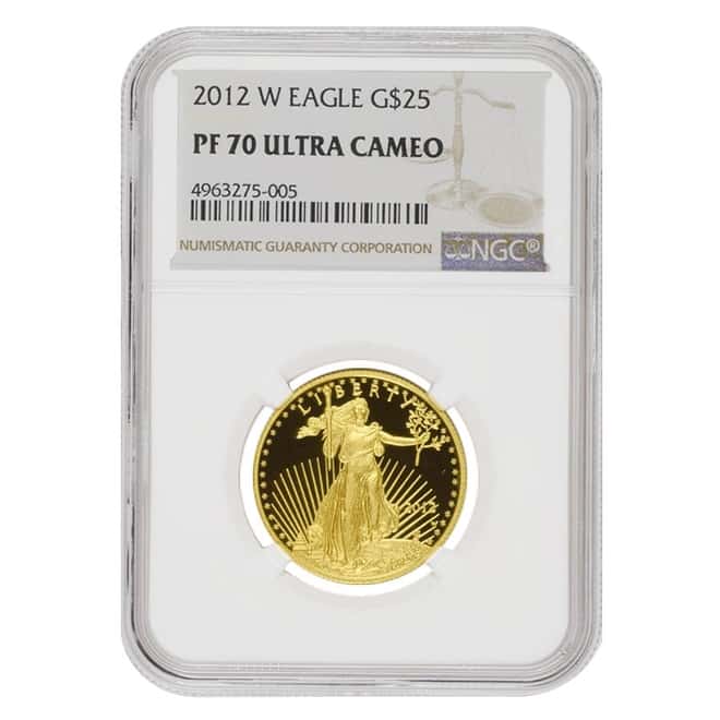 2012 W 1/2 oz $25 Proof Gold American Eagle NGC PF 70 UCAM