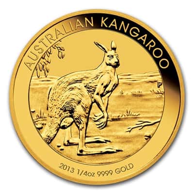 2013 1/4 oz Gold Perth Mint Kangaroo Coin