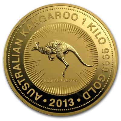 2013 1 kilo (32.15 oz) Australian Gold Kangaroo